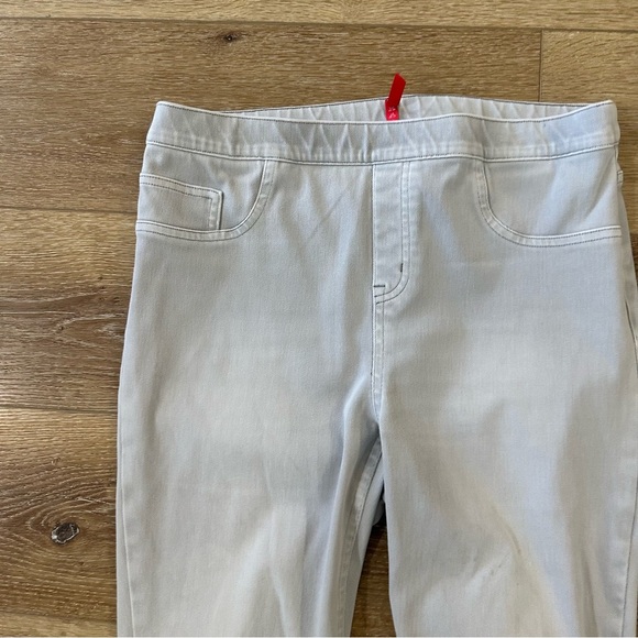 SPANX by Sara Blakely Womens Light Gray Pull-On High Rise Skinny Jeans Sz XL GUC - Picture 3 of 9